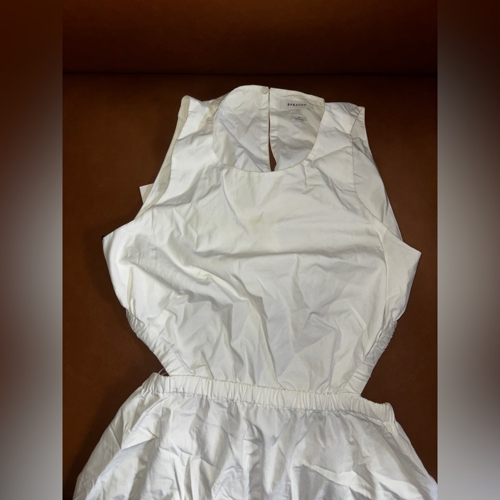 Babaton White Cut Out Dress